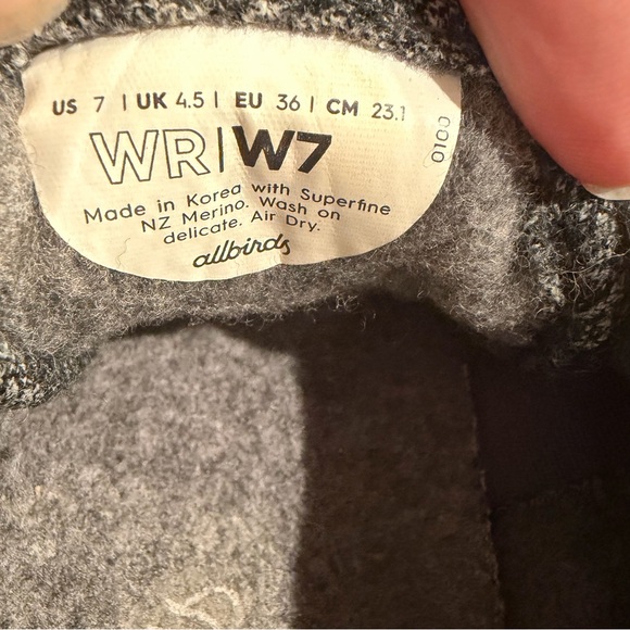 Allbirds Wool Runners Women’s 7 Charcoal Gray Minimalist Sustainable Aesthetic - Picture 13 of 13